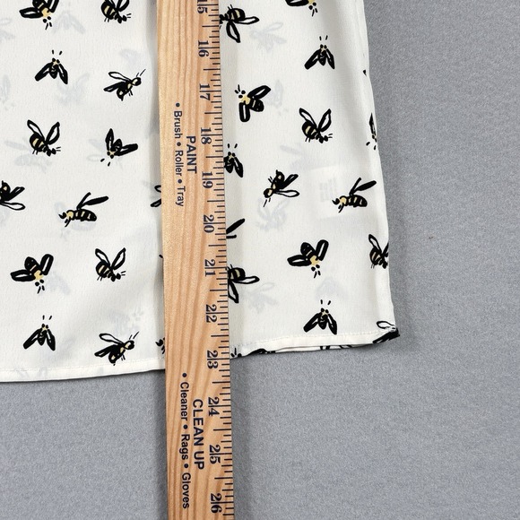 ModCloth Bee Print Top Women S Blouse Whimsical Garden Fairy - Picture 6 of 8